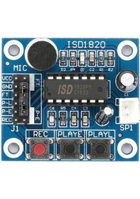 Resim Robizstore-Isd1820 Ses Kayıt Modülü Ses Çalma Modülü 8Ohm 0.5W Hoparlör 