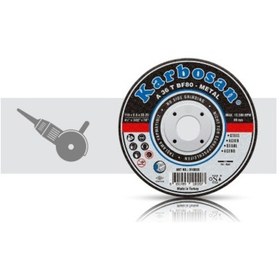 Resim Karbosan 115 x 1 İnce Kesme Taşı Metal 25 Adet 