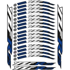 Resim Yamaha Mavi Baskı R25 Jant Şeridi 