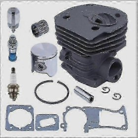 Resim Husqvarna 340-353 Motorlu Testere Motoru Bakım Seti: 44 Mm Silindir Kapağı, Piston, Hava Filtresi Ve Conta Seti Birinci Sınıf Kalite 