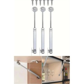 Resim Biterse 4 Adet Mutfak Dolap Kapak Amortisörü 100 N Gazlı Piston Gri 