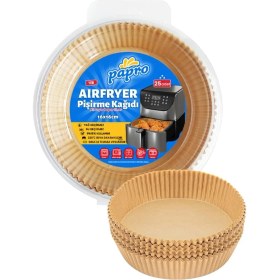 Resim Mcreative Airfryer Pişirme Kağıdı,fritöz Yağlı Kağıdı Tek Kullanımlık Fırın,fritöz Pişirme Kağıdı 25'li 16CM 