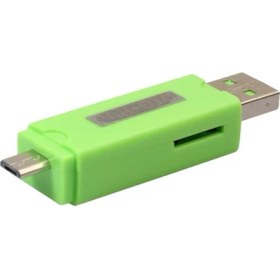 Resim Lovıver Mikro USB Otg Hub Adaptörü Tf Kart Okuyucu Smartphone ve Tablet Yeşil İçin (Yurt Dışından) 