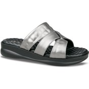 Resim Ceyo Masaj Tabanlı Ortopedik Kadın Terlik 9975-15 PLATIN Platin 