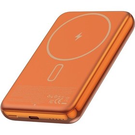 Resim Wiwu Wi-p089 Led Işık Göstergeli Pd 20w Kablosuz Powerbank 10.000mah 15w Turuncu 