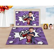 Resim Kişiye Özel Baba Kız Karikatürlü 1000 Parça Profesyonel Puzzle-3 2Y