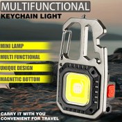 Resim 1 adet Çok Fonksiyonlu USB Anahtar Işığı - Taşınabilir LED El Feneri 6 Mod ile, Manyetik Taban, Şarj Edilebilir Lityum Pil, Seyahat ve Acil Durum Kullanımı için İdeal, Seyahat Işığı | Kompakt Işık | USB Şarj Edilebilir Işık 
