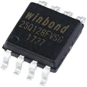 Resim WİNBOND W25Q128JVSIQ 3.3V SPI 128M-bit Serial Flash Memory with Uniform 4KB Sectors SOP8 Wide Paket 
