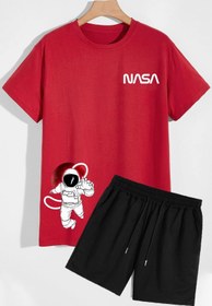 Resim Trend Sizde Unisex Nasa Şort T-shirt Eşofman Takımı 