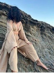Resim Tfifty Müslin Kumaş Uzun Oversize Kimono 