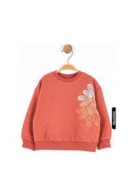 Resim Xo Kids Kız Bebek Mine Sweatshirt 9-24 Ay 35609 Turuncu 