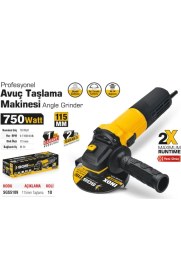 Resim SGS5109 - Profesyonel 115MM Avuç Taşlama Makinesi 750 Watt 