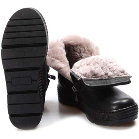 Resim Ayakkabıhane İçi Kürklü Hakiki Deri Unisex Gümüş Fermuarlı Çocuk Klasik Bot Ah0776911241125 