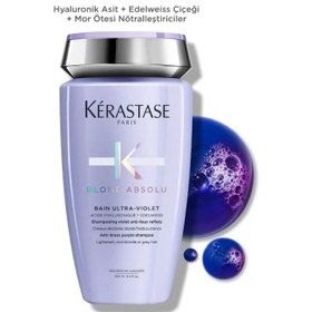 Resim Kerastase Blond Absolu Bain Ultra-violet Turuncu Yansımaları Nötralize Eden Şampuan 250ml 