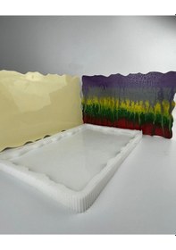 Resim Dekoratif Büyük Nişan Tepsisi Silikon Kalıp 