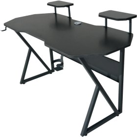 Resim Özel Tasarım Oyuncu Masası 150 cm Bardaklık ve Kulaklık Tutucu Hediye 