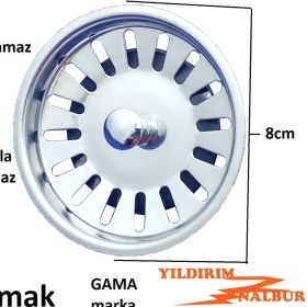 Resim Çöpmak Büyük Kafa Izgara Tapası Lavabo Sifonu Pislik Tutucu Çöpmak Lavabo Gider Izgarası Contalı 