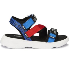 Resim Vicco Filet Lacivert Chester Sandalet Lacivert-Kırmızı 