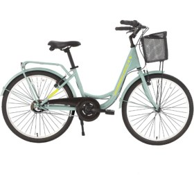 Resim Bisan Sorrento Şehir Bisikleti 36 cm V 24 Jant 3 Vites Çağla Yeşili Sarı 