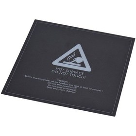 Resim 1 Adet 250 250mm Yapışkanlı Isıtmalı Yatak Bandı Çıkartma Yapı Yüzeyi Kapağı Kare Levha Siyah 3d Yazıcı Parçaları 