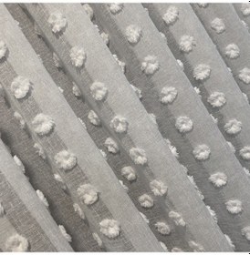 Resim Perdefony Ponpon Keten Tül Perde ekru 