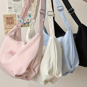 Resim Kadınlar için Şık Japon Esintili Büyük Kapasiteli Çapraz Vücut Çantası, Ayarlanabilir Askılı & Fermuarlı Kapatma - Dayanıklı Polyester, Minimalist Tasarım İşe Gidiş-Gelişler, Üniversite, Günlük Kullanım İçin - 4 Renk Seçeneği (Birini Seçin), Crossbody Çanta, Üniversite Öğrencisi Aksesuarı, Pürüzsüz Dokulu Yüzey 