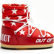 Resim Kadın Kar Botu 14601700-002 Moon Boot Lıght Low Stars Red\u002FWhite 