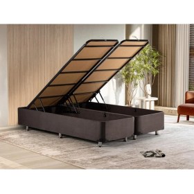 Resim Niron Ela Füme Baza 140x190 Çift Kişilik Baza 