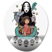 Resim Pixxa Studio Ghibli Spirited Away Bilek Destekli Mousepad Model - 7 Oval 
