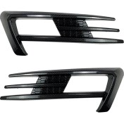 Resim VintageVo Golf Için 7 Mk7 2014 2015 2016 2017 Ön Tampon Sis Izgarası Sis Lambası Kaş Kapağı Trim Karbon Fiber Desen (Yurt Dışından) 