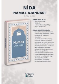 Resim Nida Namaz Ajandası Özel Seri Çok Renkli 