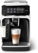 Resim Philips Tam Otomatik Kahve Makinesi, 5 Kahve (LatteGo Süt Sistemi) Beyaz/Piyano Boyası 