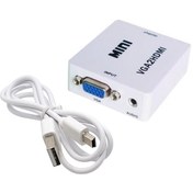 Resim Gplus Vga2hdmı Vga To Hdmı Full Hd 1080p Vga Switch Çevirici Beyaz 