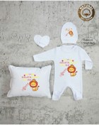 Resim yzc home size dair... Taraftar Ty Isme Özel Isimli Baskılı Bebek Yastık Tulum Şapka Eldiven Set Hastane Çıkışı 