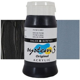 Resim Daler Rowney System 3 Akrilik Boya 500Ml 065 Paynes Grey 