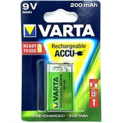 Resim Varta 9V 200 Mah Şarj Edilebilir Pil 