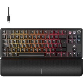 Resim Corsair CH-911921G-TR K70 PRO TKL High-Performance Hall Effect Switch RGB Türkçe Beyaz Gaming Klavye 