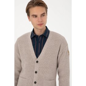 Resim U.s. Polo Assn. Erkek Taş Hırka (Triko) 50314960-VR049 