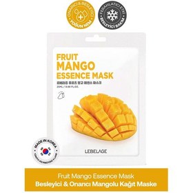 Resim Lebelage Mango Nemlendirici Kağıt Maske Lebelage Fruit Mango Mask 