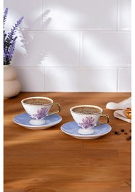 Resim Emsan Arsen 2 Kişilik New Bone Kahve Fincan Takımı 80 ML 