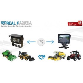 Resim Iş Makina Geri Vites Kamera Seti 
