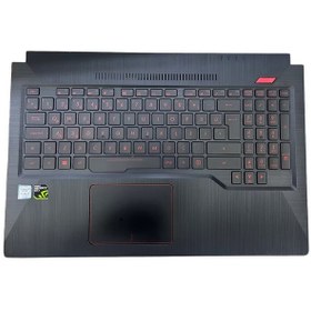 Resim Asus Rog Republic Of Gamers Fx503 Üst Kasa Klavye Kasası Işıklı Klavye Touchpad 