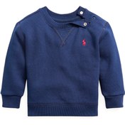 Resim Lacivert Logo Nakışlı Erkek Bebek Sweatshirt 