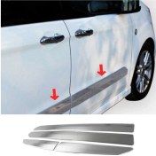 Resim Ueskrom Tourneo Courier Krom Yan Kapı Çıtası 4 Parça 2014- 2023paslanmaz Çelik 