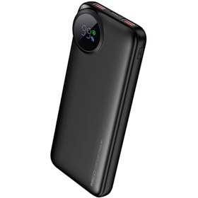 Resim Recci RPB-P48 Powerbank PD 20W Dijital LED Göstergeli Hızlı Şarj Özellikli 22.5W 10000mAh Siyah 