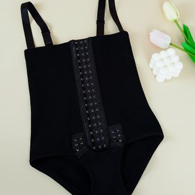 Resim 1 Paket Kadın Şekillendirici Bodysuit - Zarif ve Rahat Bel Eğitmeni Nefes Alabilen Kumaşla, Ayarlanabilir Askılar ve Düğme Kapama ile Siyah Günlük Giyim ve Resmi Durumlar için 