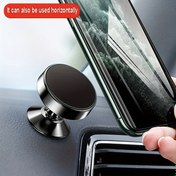 Resim 360° Dönebilen Manyetik Araç Telefon Tutucu, Güçlü Emiş & Ayarlanabilir Yükseklik - Tüm Akıllı Telefonlara Uygun, Eller Serbest Navigasyon, Pil Gerekmez, Şık Siyah Tasarım, Navigasyon Yardımı, Metalik Kaplama, Sürüş Aksesuarı, Kompakt Tasarım, Dayanıklı Yapı, Teslimatçılar İçin 