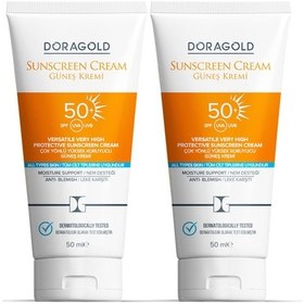 Resim Doragold SPF 50+ Leke Karşıtı Çok Yönlü Güneş Kremi 2 x 50 ML 