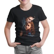 Resim Twilight Siyah Çocuk Tshirt 