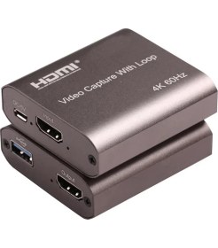 Resim Gplus 4K 60Hz Full Hd 60 Fps HDMI Video Capture With Loop USB 3.0 Video Yakalama Cihazı 4K-VC500 